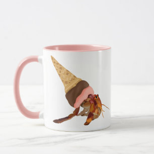Taza Cangrejo Hermista Cuidadoso Con Cubierta De Cono D