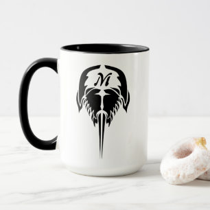Taza Cangrejo herradura al estilo de tatuaje tribal