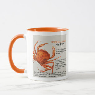 Taza Cangrejos en un tazón de café