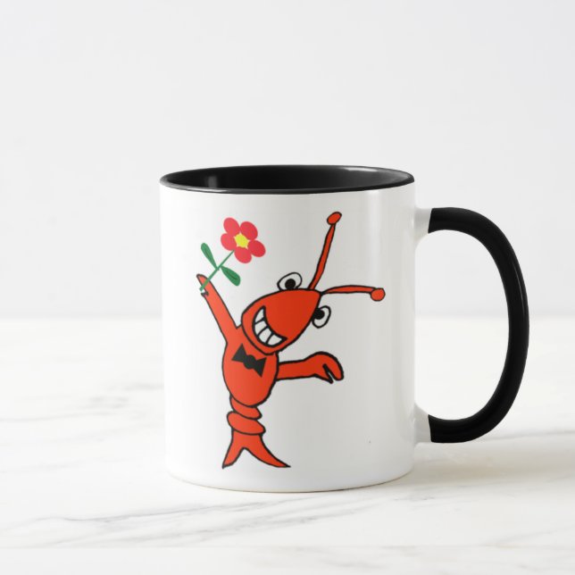 Taza Cangrejos/langosta lindos en pajarita (Derecha)