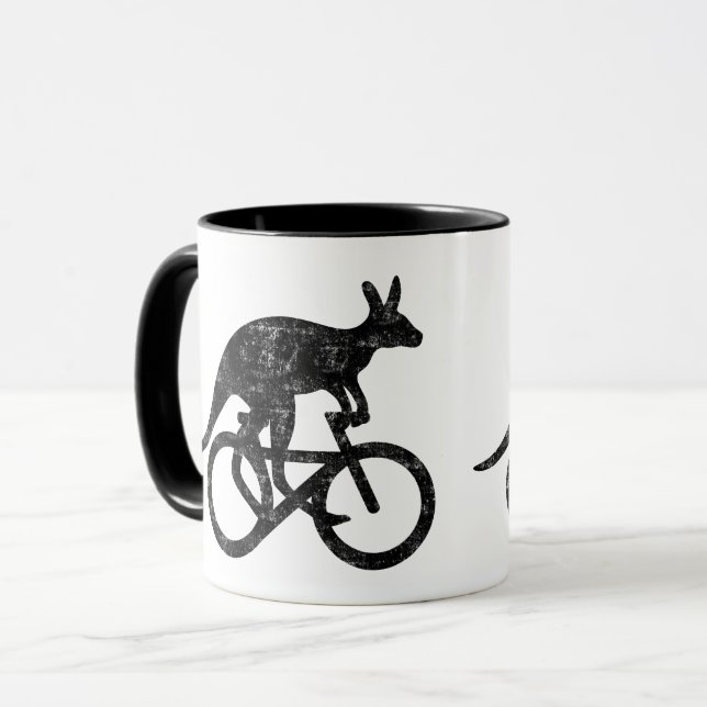Taza Canguro conduce motivación divertida Australia (Anverso izquierdo)