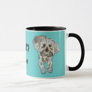 Taza Caniche maltés mezclado - amor adolescente