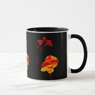 Taza Canna Lilies en negro