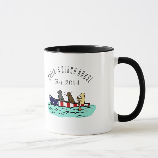 Taza Canoeing de la casa de playa de Labrador (Derecha)