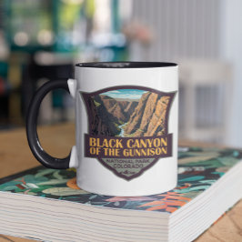 Taza Cañón Negro Del Arte Del Parque Nacional Gunnison