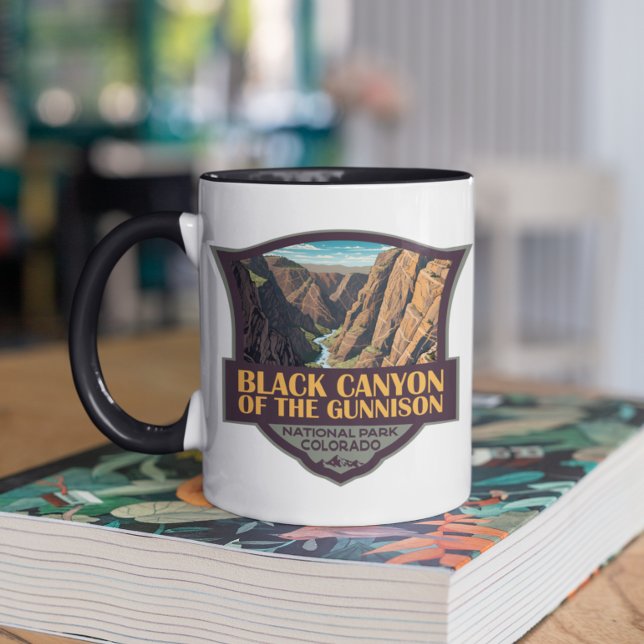 Taza Cañón Negro Del Arte Del Parque Nacional Gunnison (Subido por el creador)
