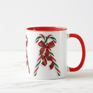 Taza Cañones y cintas de navidad