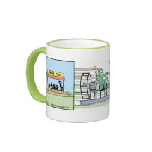 Canotaje divertido Croc del aire cómico