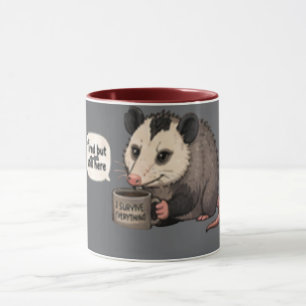 Taza Cansado pero todavía aquí   Divertido y Relatable 