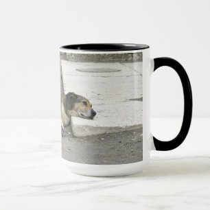 Taza Cansado Perro Mug - elegir estilo y color