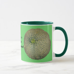 Taza Cantaloupe fresco en el jardín