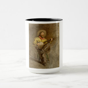 Taza Cantando Cowboy Español con Banjo Jugando Canción