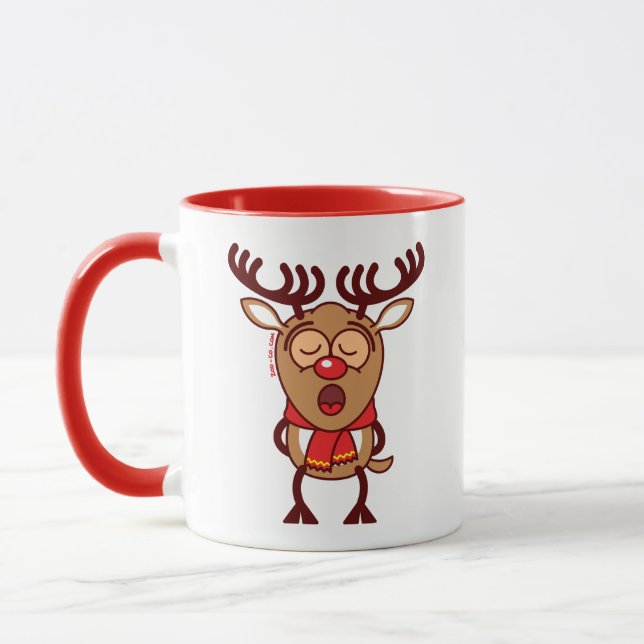 Taza Canto dulce del reno del navidad (Izquierda)