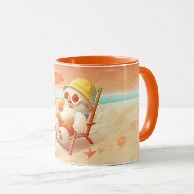 Taza Canto sonriente - Modo playa activado (Anverso derecho)
