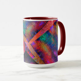 Taza Capa de imágenes rústicas dispuestas de manera irr