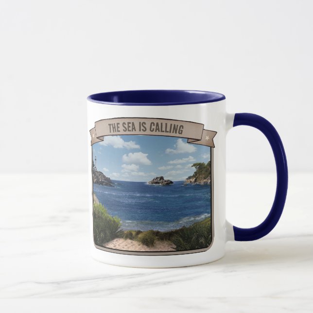 Taza Capa marina (personalizable) (Derecha)