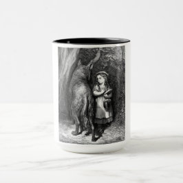 Taza Caperucita Roja se encuentra con el viejo lobo