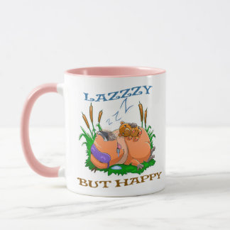 Taza capibara mug divertido y perezoso