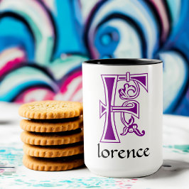 Taza Capital Botánica Decorativa Medieval F