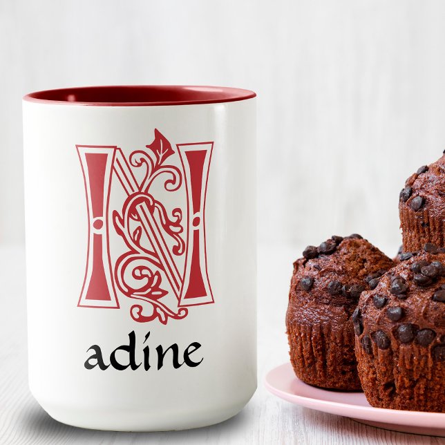 Taza Capital Botánica Medieval Decorativa N Mug (Subido por el creador)