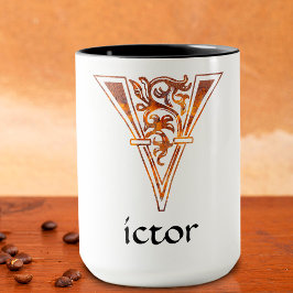 Taza Capital decorativa Botánica Medieval V