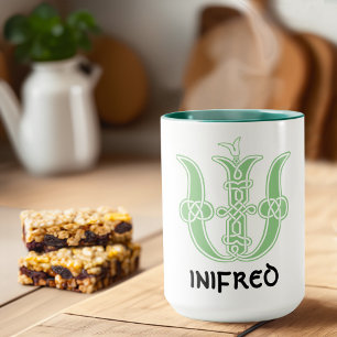 Taza Capital decorativa del nudo celta del siglo XVI W