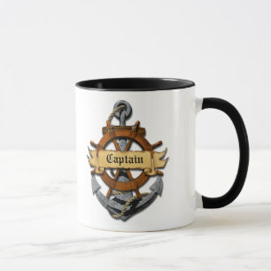 Taza Capitán Anchor y rueda