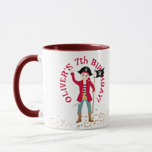 Taza Capitán de la Fiesta de Cumpleaños del Barco Pirat