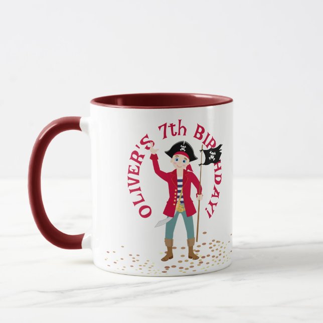 Taza Capitán de la Fiesta de Cumpleaños del Barco Pirat (Izquierda)