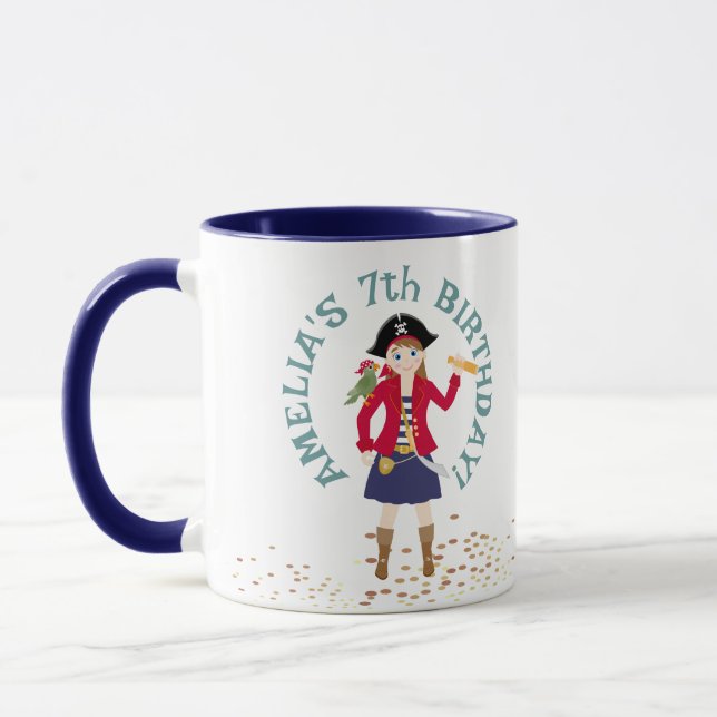 Taza Capitán de la fiesta de cumpleaños del barco pirat (Izquierda)