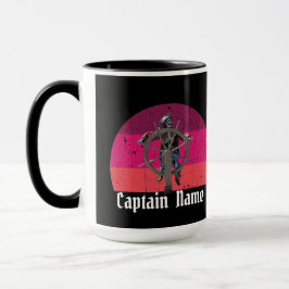 Taza Capitán del esqueleto del fiesta del atardecer Pir