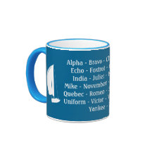 Capítulos Mug Fonetic Alphabet Ship Vela En Barco
