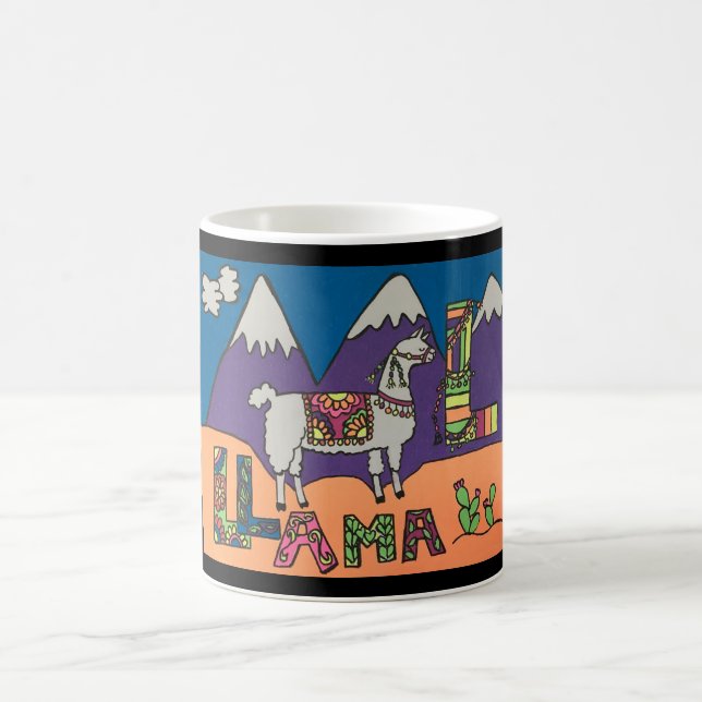 Taza caprichosa de la llama (Centro)