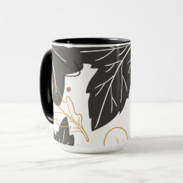 Taza Caprichosas Elegantes Hojas de Otoño Bellotas