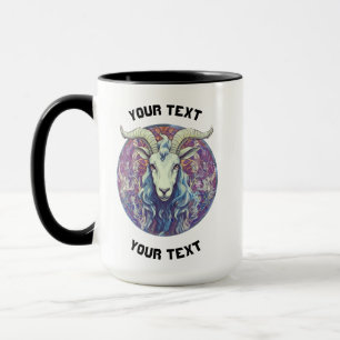 Taza CAPRICORN ZODIAC RÓTULO Mug PERSONALIZADO