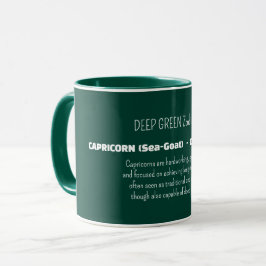 Taza CAPRICORN Zodiac Sign Personality Traits