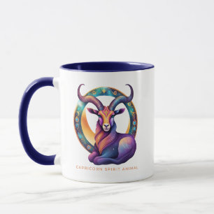 Taza Capricornio Espíritu Animal Moutain Goat Alebrije
