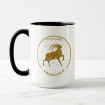 Capricornio personalizado Zodiac 15 oz
