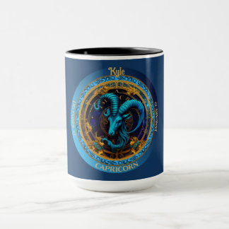 Taza Capricornio Zodiac con café de nombre