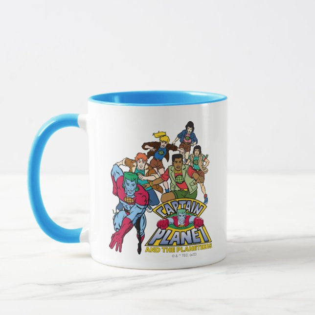 Taza Captain Planet & the Planeteers Group Logo Graphic (Izquierda)