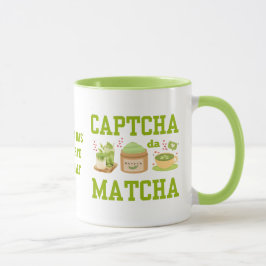 Taza CAPTCHA DA MATCHA Fun Latte Drinker