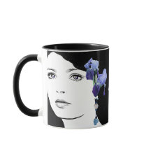 cara chica Emily nombre personalizable azul iris f