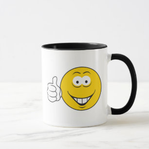 Taza Cara con pulgares hacia arriba