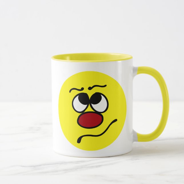 Taza Cara confusa Grumpey (Derecha)