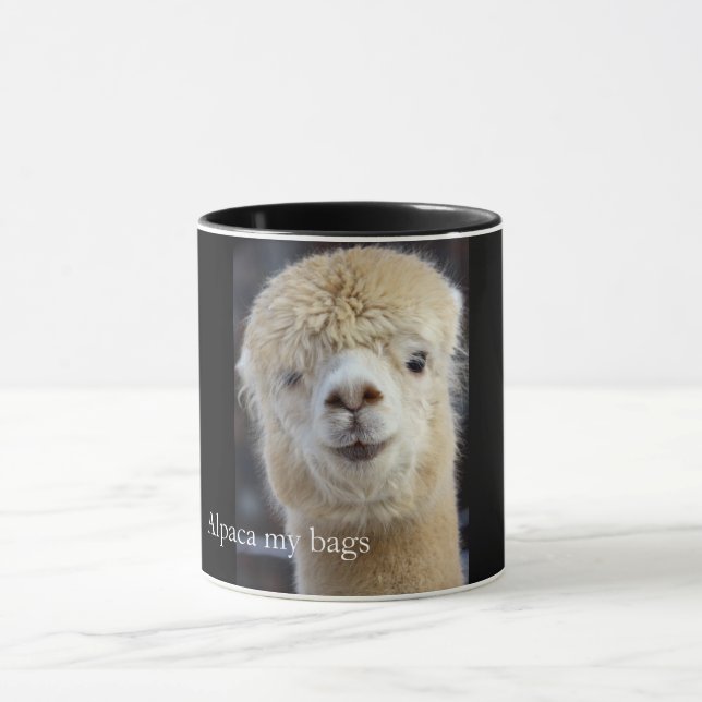 Taza Cara de alpaca linda (Centro)