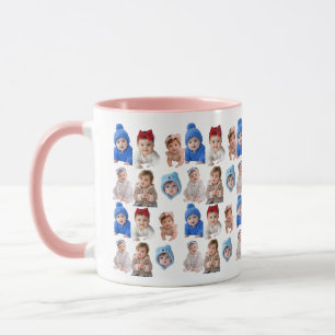 Taza Cara de Bebé Personalizada Bebé 4 Fotos TAZAS