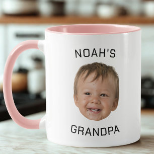 Taza Cara de bebé personalizada Foto Abuelo