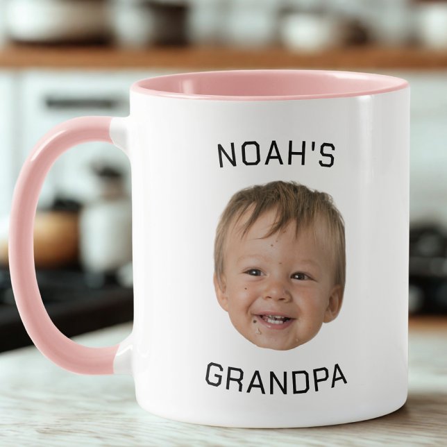 Taza Cara de bebé personalizada Foto Abuelo (Subido por el creador)