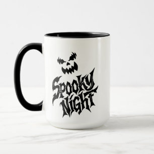 Taza Cara de calabaza noche espeluznante