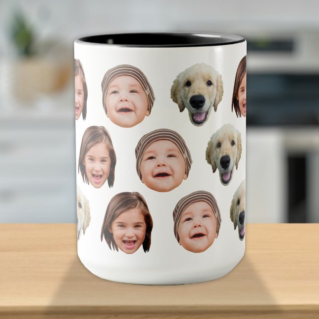 Taza Cara de familia personalizada linda 3 fotos  (Subido por el creador)